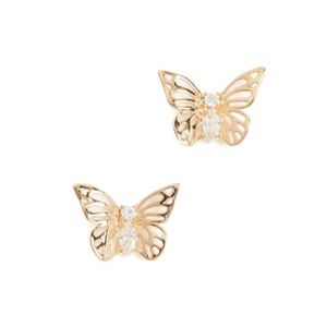 Kate Spade social butterfly mini stud earrings